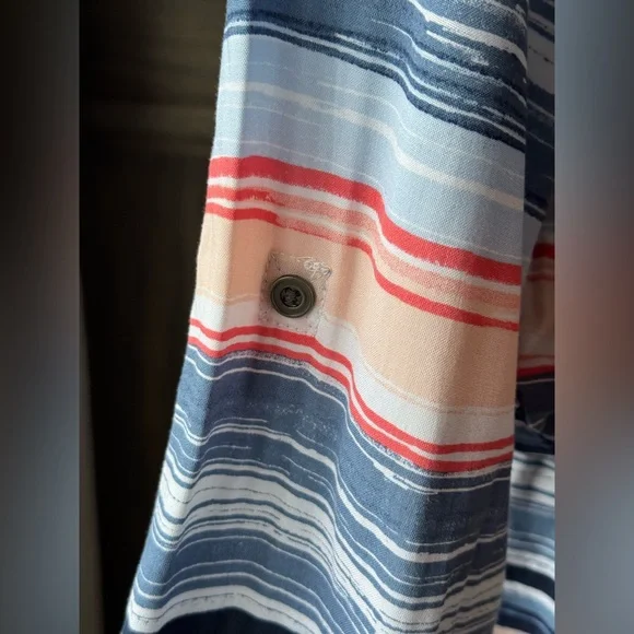 Sonoma Striped drawstring waist Dress Large NWT - Picture 7 of 9